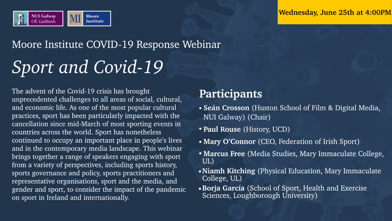 Sport and Covid 19