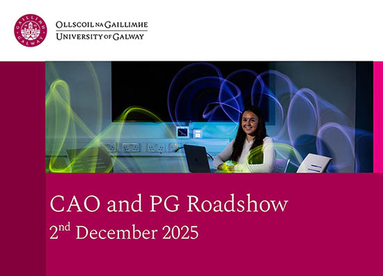 University of Student Recruitment team are on a national roadshow to meet future students. We are coming to Dublin on Tuesday, 2 December 2025. Whether you’re exploring your options for undergraduate 