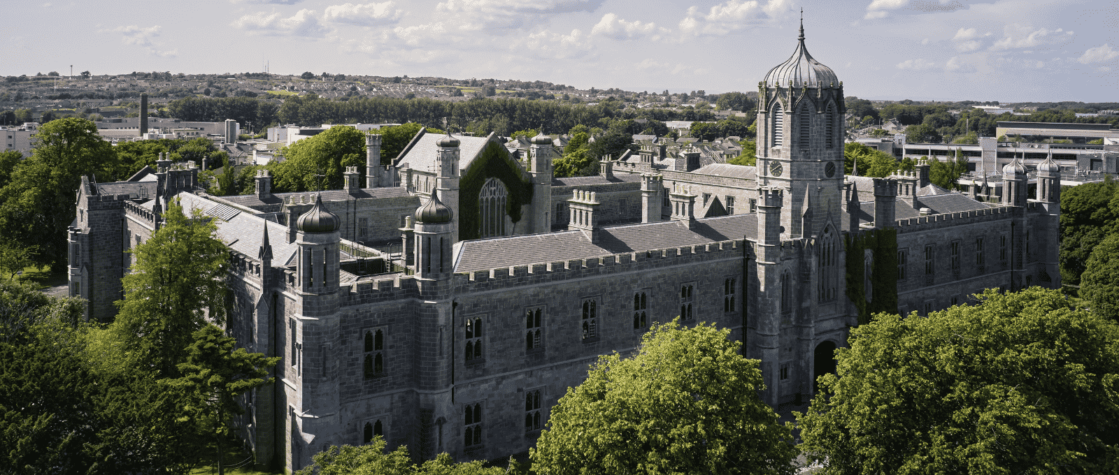 aerial view of the quadrangle