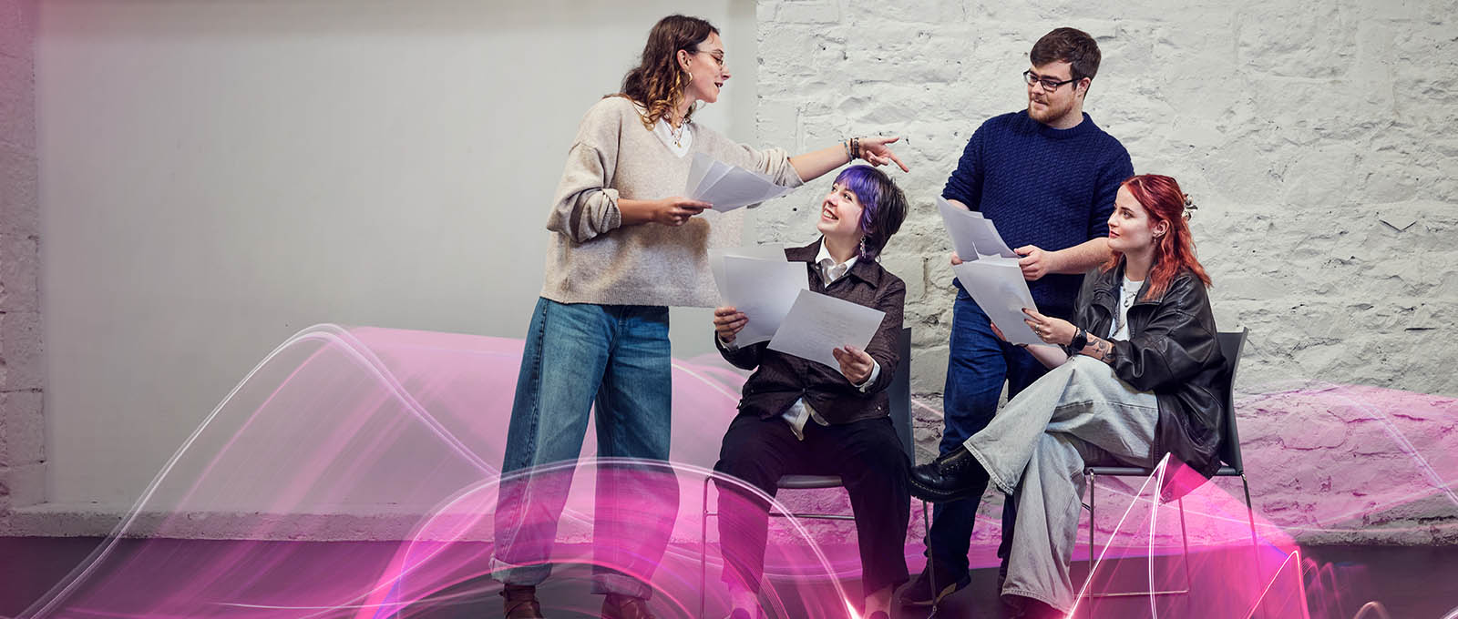 Image of drama students