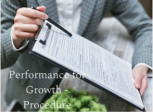 Performance for Growth - Procedure