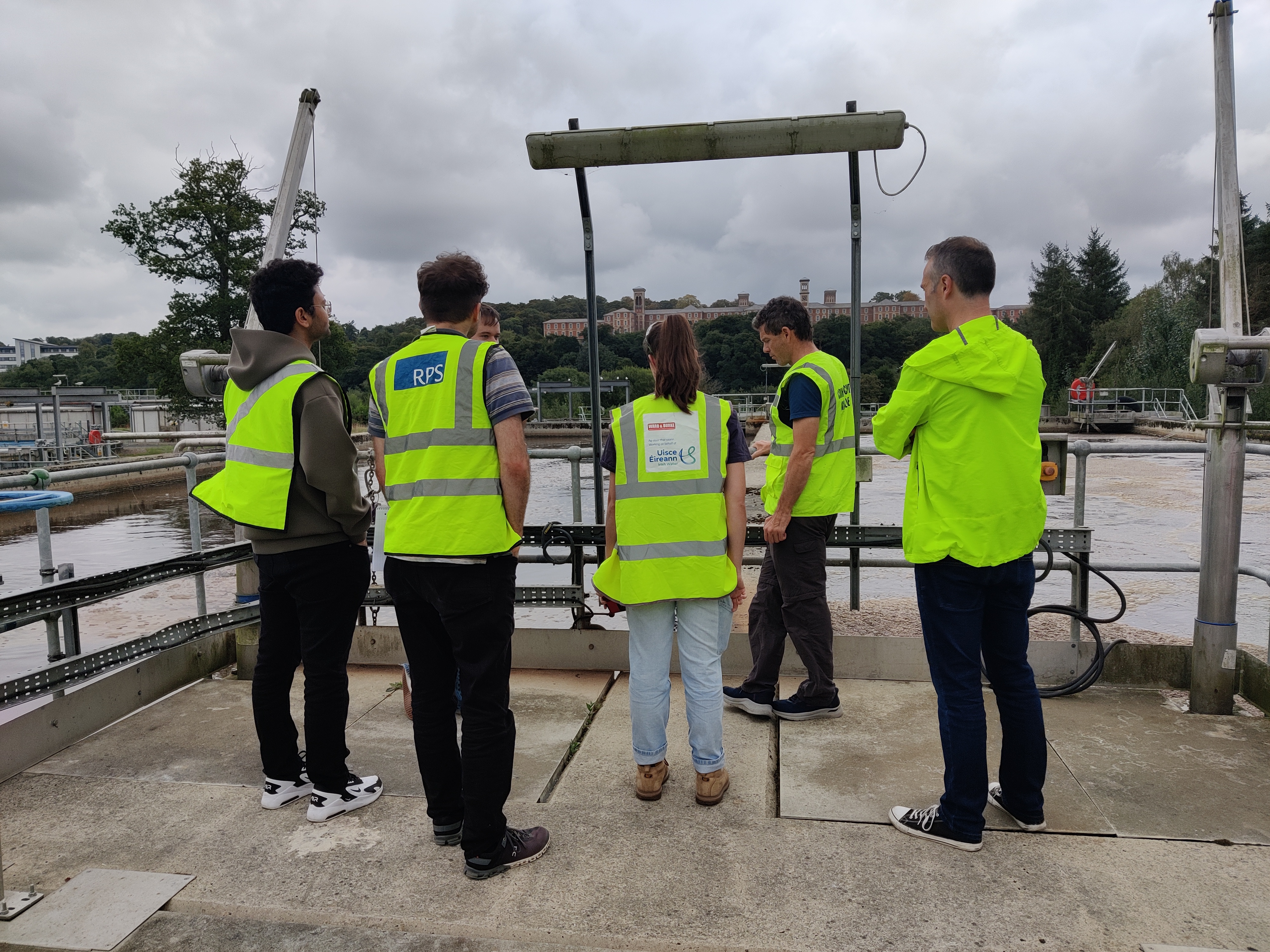 Group visiting EWWTP study-site