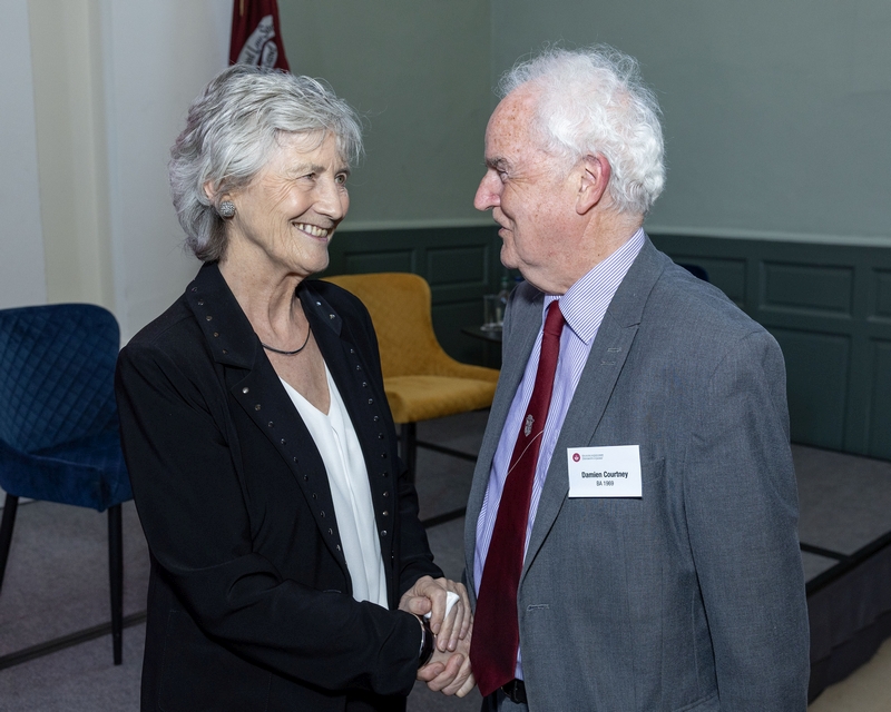 President Connolly and Courtney
