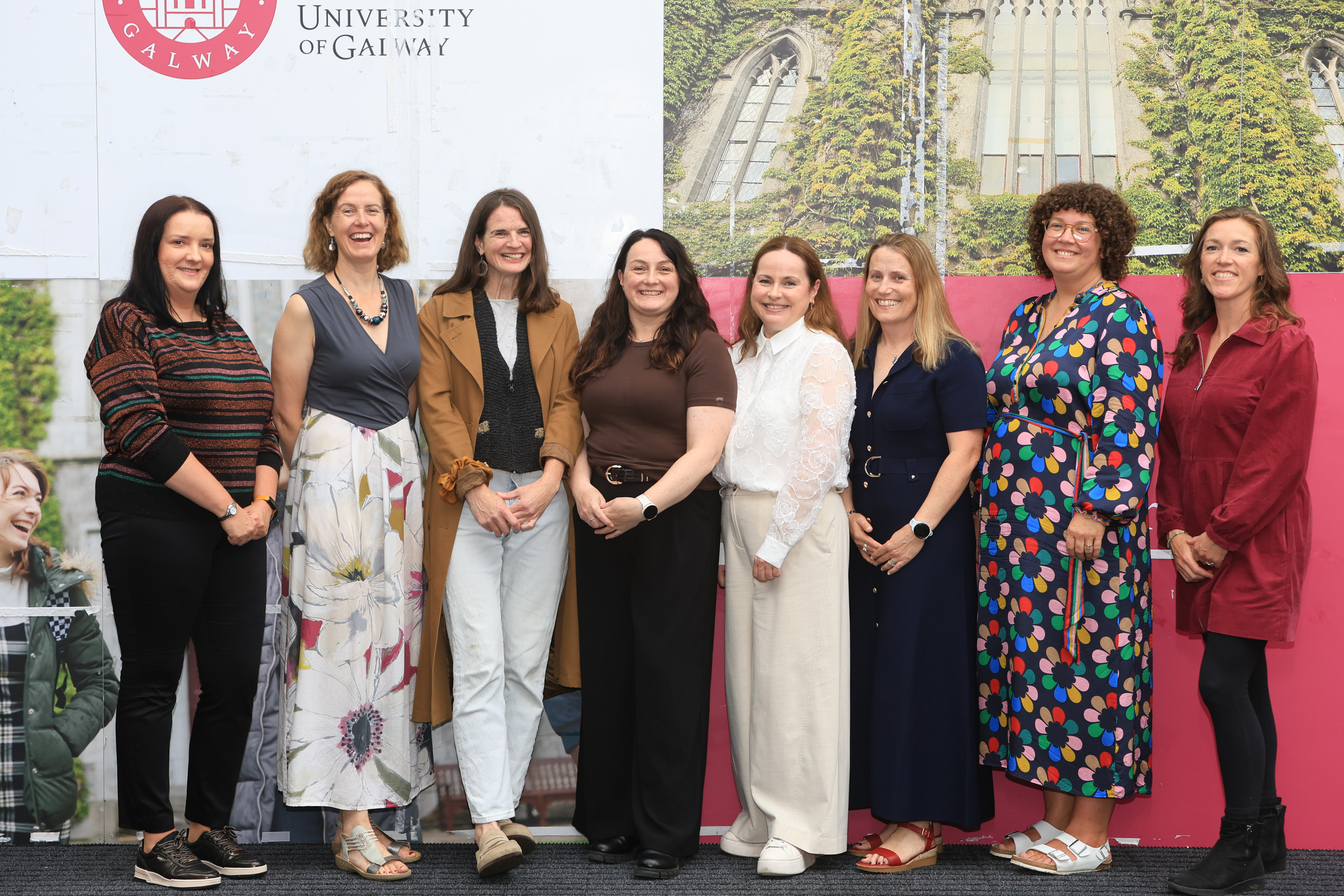 Maeve Hegarty, Rosina Joyce, Rose Jordan, Jacinta Ireland, Michelle Gormally, Roísin de Burca, Damhnail -- and Brenda Rowan. Photo Martina Regan.jpg