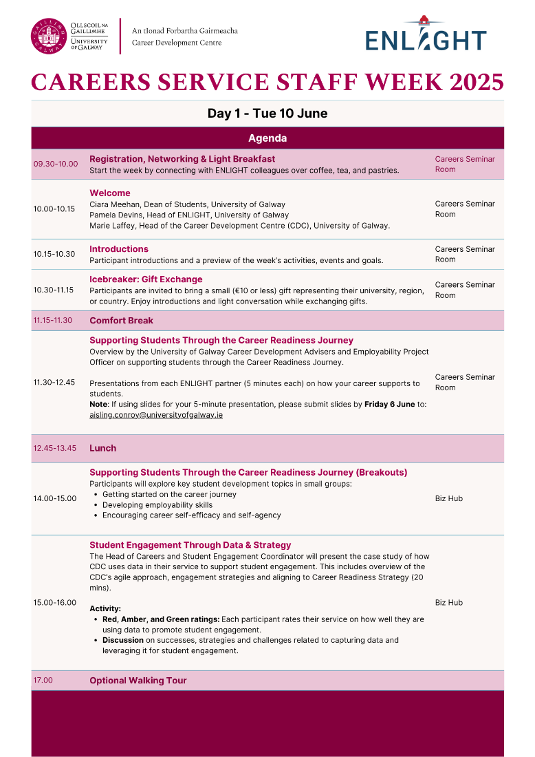 Enlight - Day One Agenda June 2025
