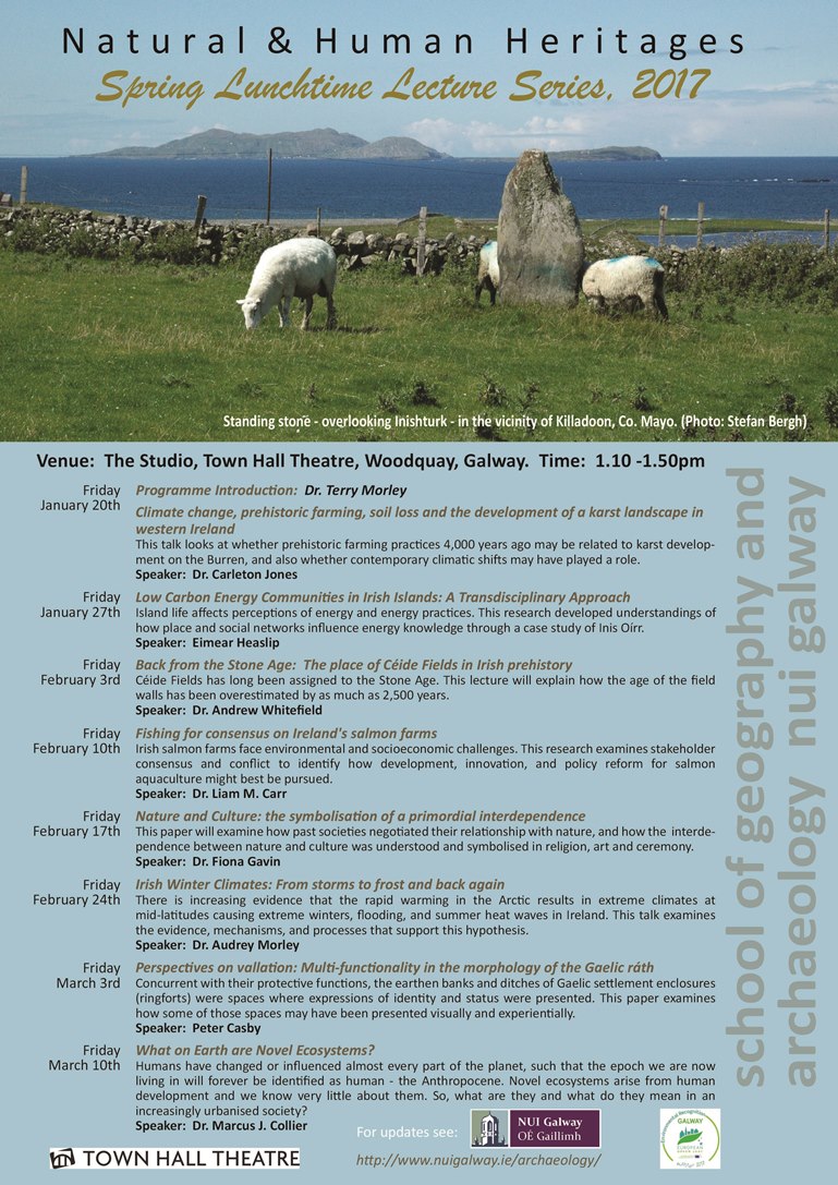 Spring Lunchtime Lecture Series 2017 - School of Geography and Archaeology