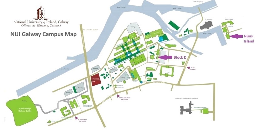 NUI Galway Map with buildings