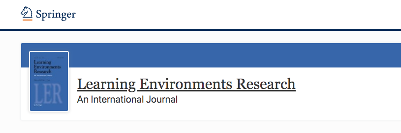 Learning Environments Research Journal
