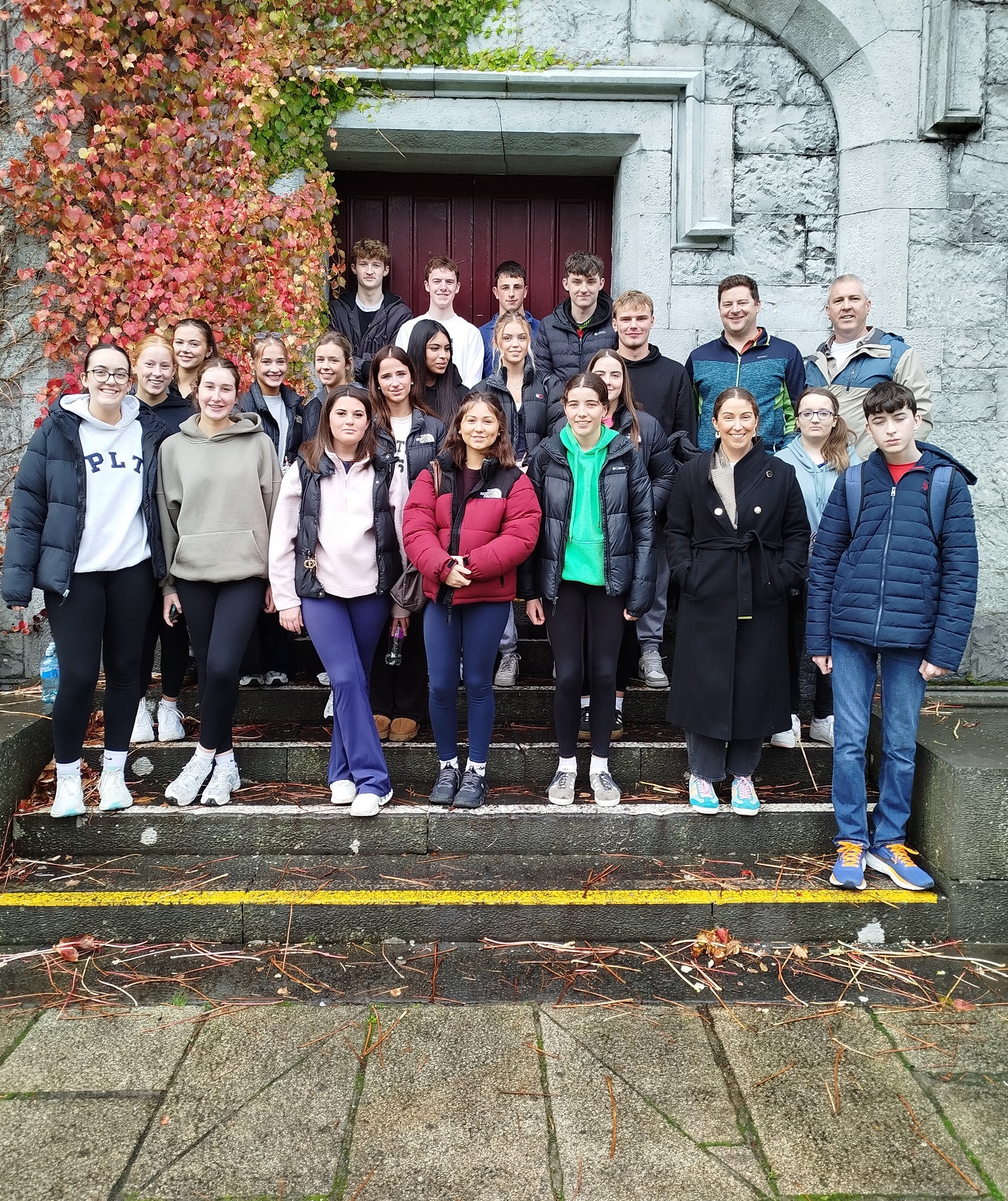 Discipline of Geography staff with staff and students from Presentation College Athenry