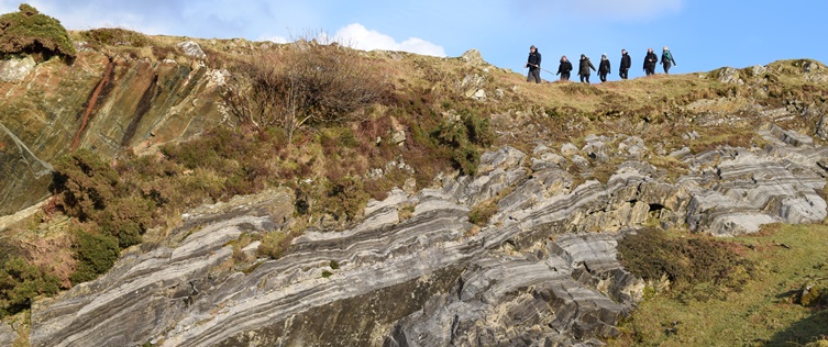 Archaeological field-class in Connemara, Co. Galway.