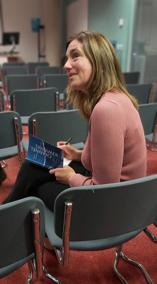 Rebecca with book
