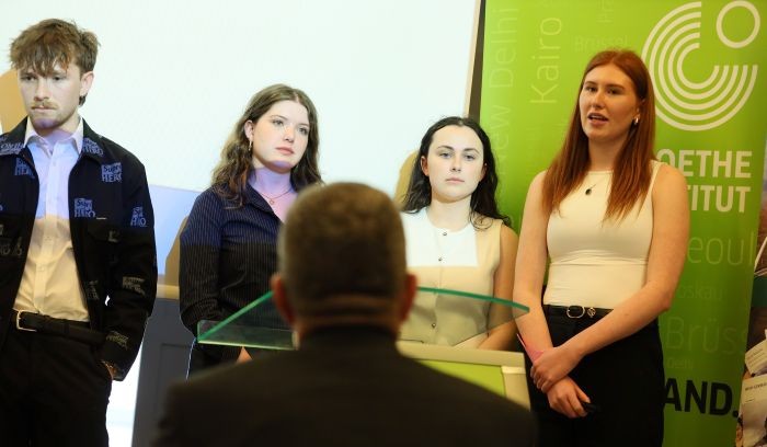 Second Year BComm with German students at the Goethe Institut in Dublin