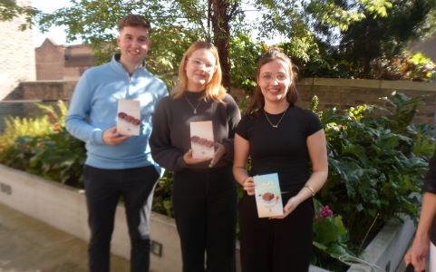 CIGS winners L-R Brendan Gunning, Hanna Fairchild, Claddagh O'Reilly