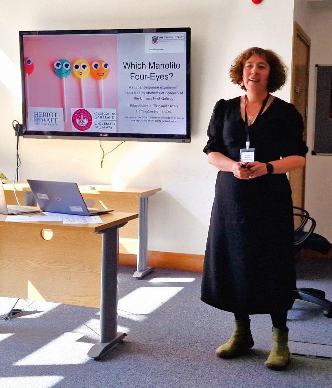 Pilar presenting at TSNI 2024