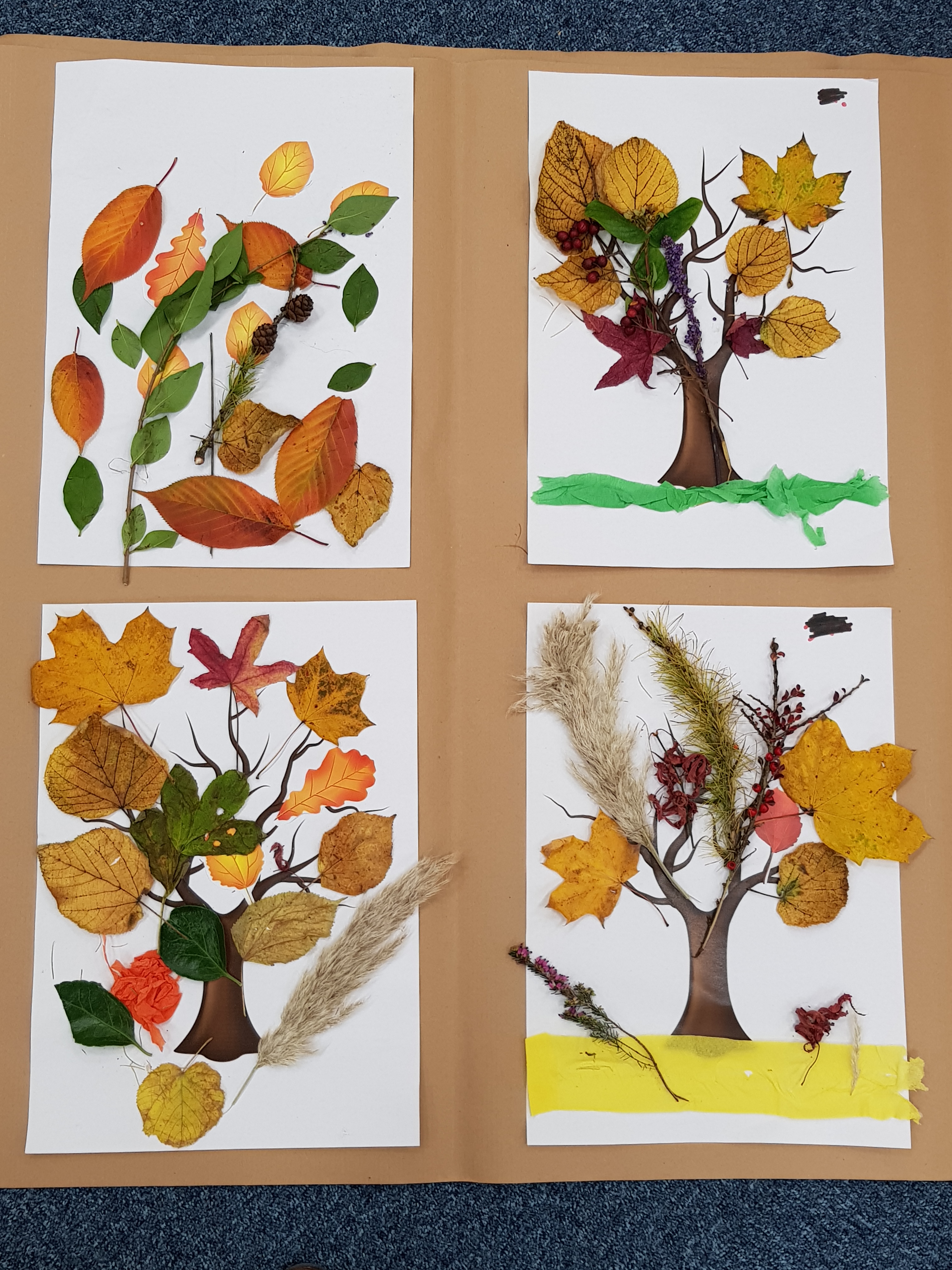 CST Partcipants created beautiful Autumn collages!