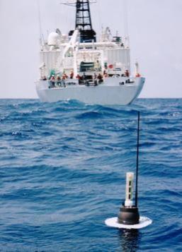 An example of an Argo float in the ocean