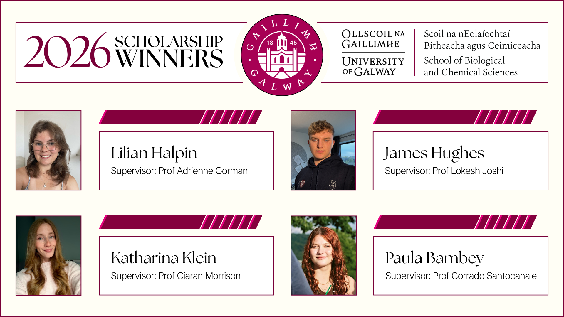 2026 scholarship winners