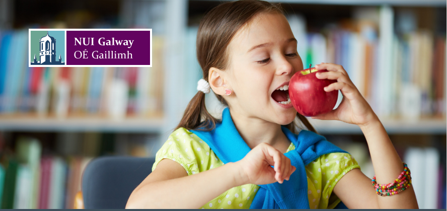 Girl eating apple