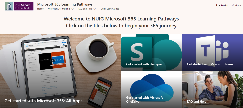 Microsoft 365 Learning Pathways Banner