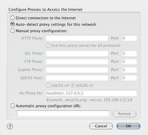 Macintosh + Firefox Proxy