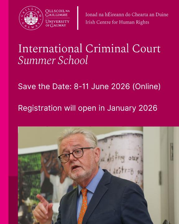 ICC Summer School 2026 Save The Date