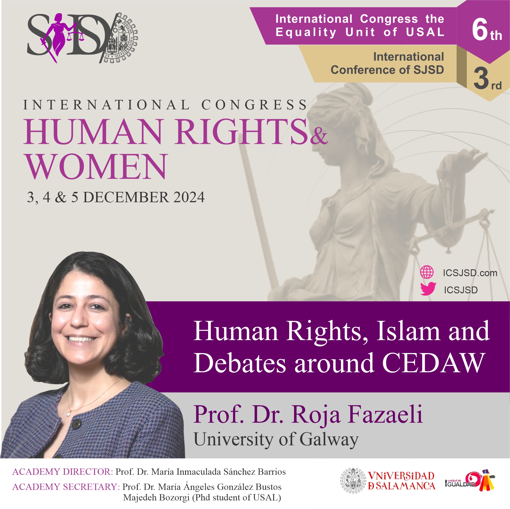 details of Prof. Fazeali presentation in Salamanca
