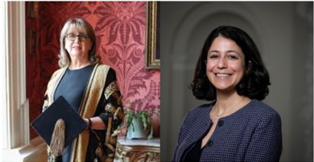 Photos of Prof. Mary McAleese and Prof. Roja Fazaeli