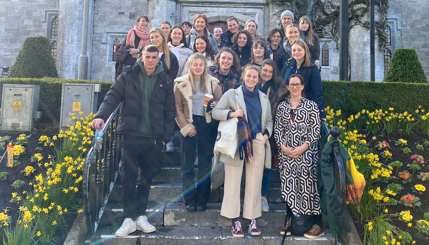 Students from the Imprisonment and Rights module who visited Limerick Prison