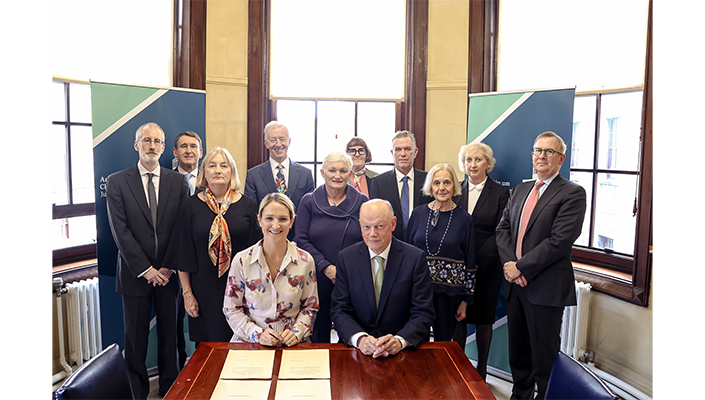 Members of the Judicial Appointments Commission with the Minister for Justice, Helen McEntee.
