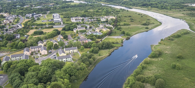 Corrib Village Aerial 680x310