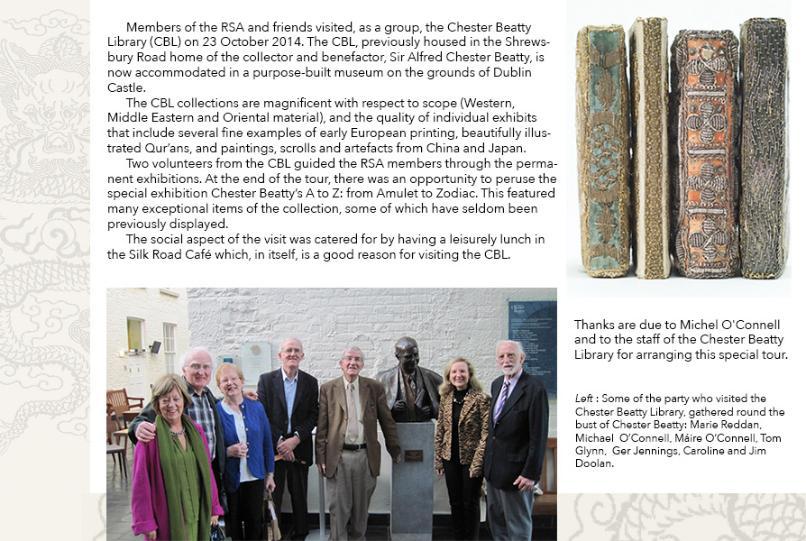Composite image & text, RSA group in Chester Beatty Library