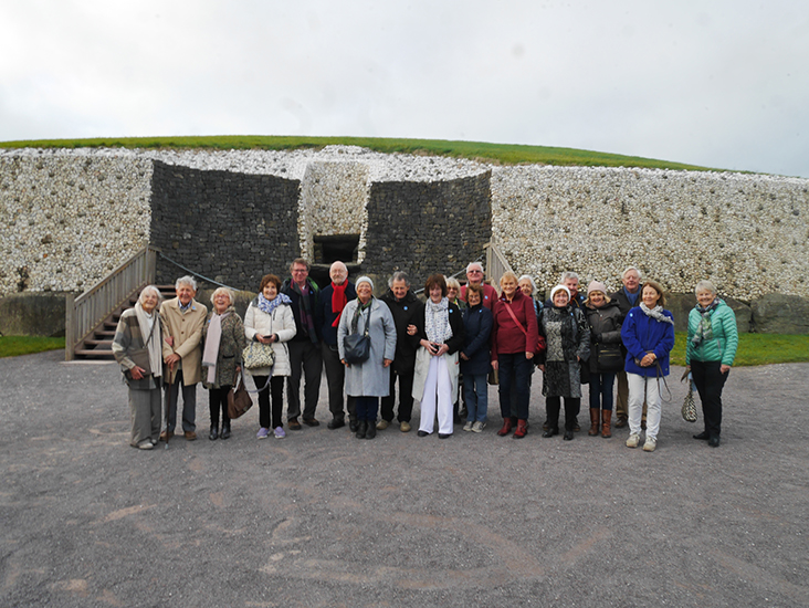 Newgrange group on Boyne Valley trip, October 2018