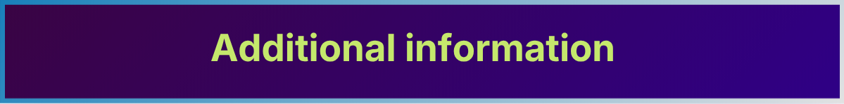 additional info