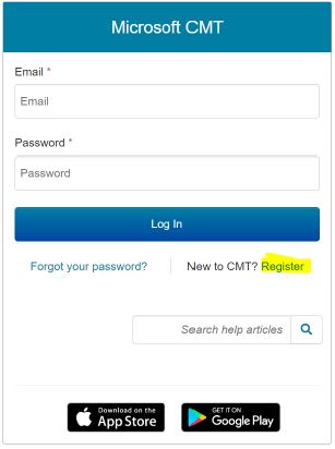 Screen shot/print showing a demo of the conference registration process