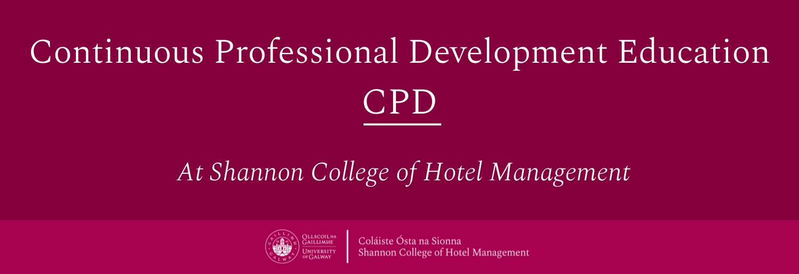 Continuous Professional Development CPD banner