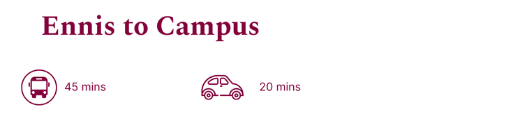 how to get form ennis to college in icons