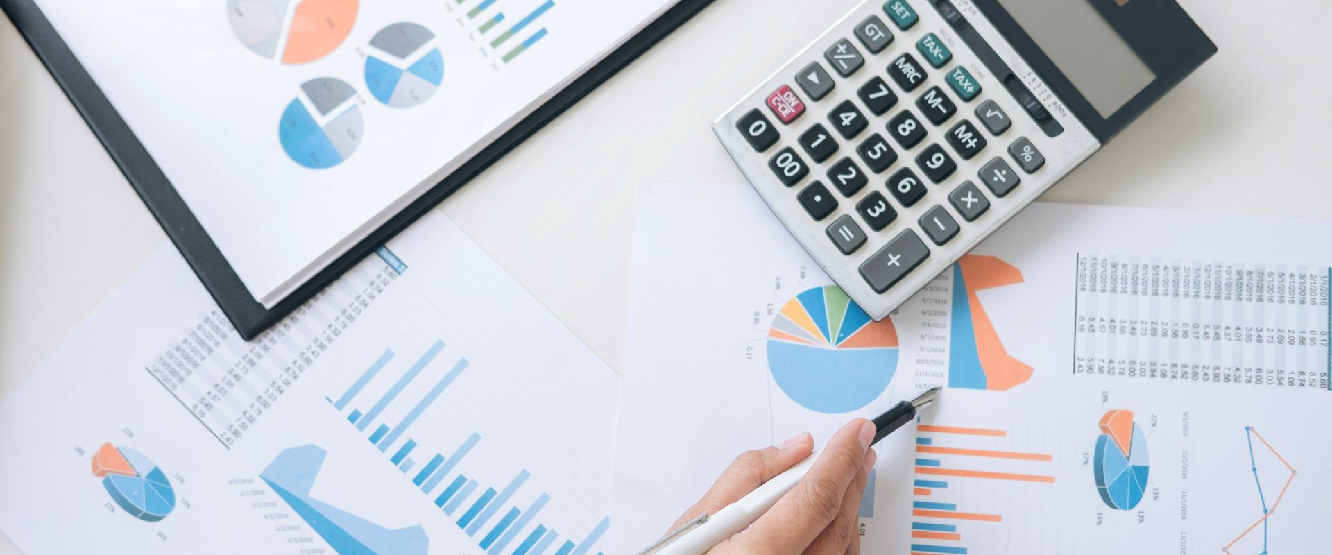 calculator and finance documentation