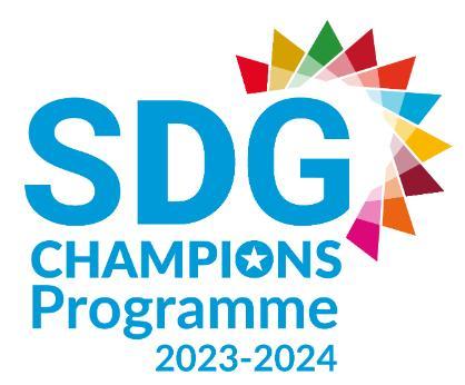 The 2023/24 SDG Champion Logo