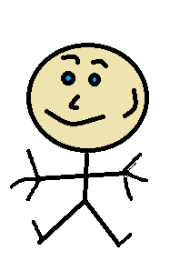 Smiley stick man