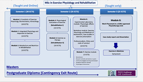 Exercise Physiology Rehabilitation Course Table