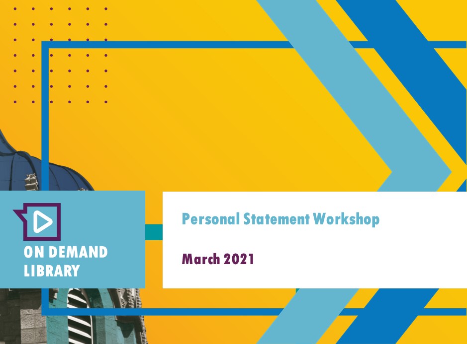 Personal Statement Workshop