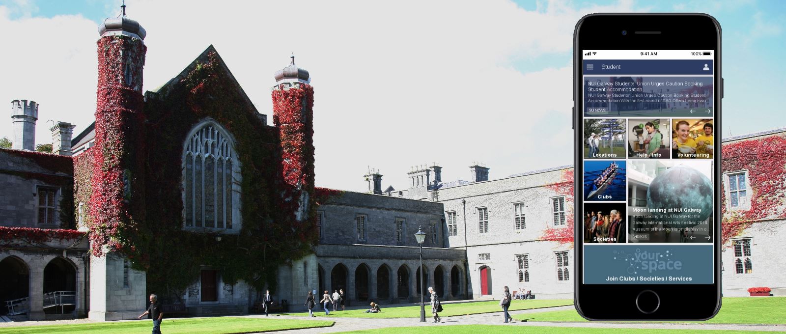 The new NUI Galway App is an indispensable tool for new and returning students, visitors, and staff 